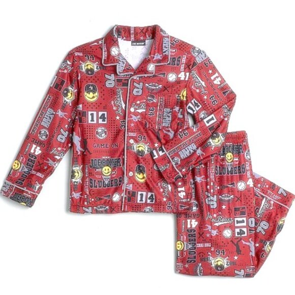 JOE BOXER Pajama Pant Set 2-PC Sleepwear GAME ON Boys JB Sleep Set 4/5 (XS) VTG - Picture 1 of 4